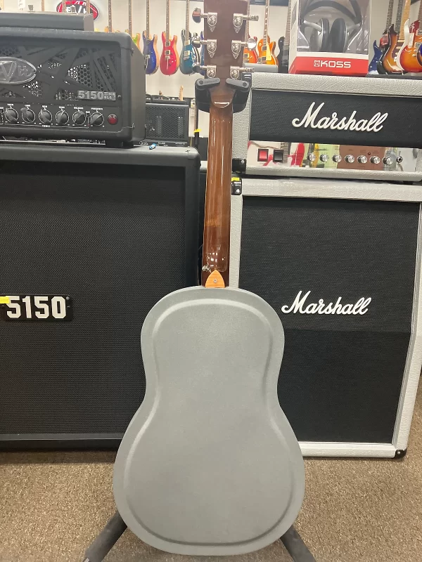 Gold Tone GRE-G: Paul Beard Metal Body Resonator Guitar with Pickup Grey - Image 6