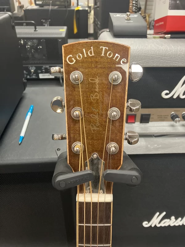 Gold Tone GRE-G: Paul Beard Metal Body Resonator Guitar with Pickup Grey - Image 3