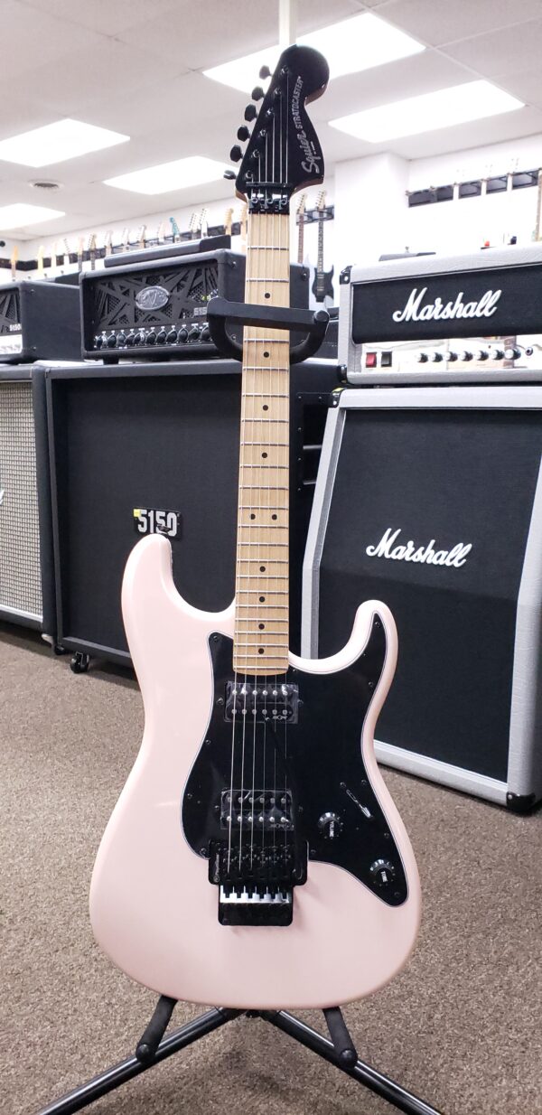Squier Fender Contemporary Stratocaster HH FR - Shell Pink Pearl - Image 7