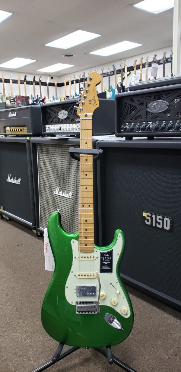 Fender Player Plus Stratocaster HSS Electric Guitar - Cosmic Jade w/ Maple Fingerboard - Image 7