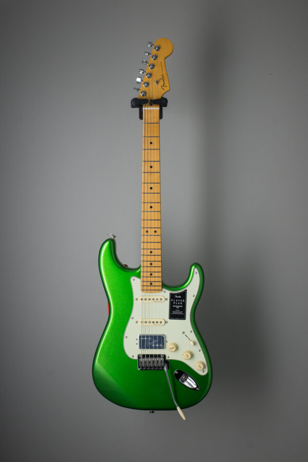 Fender Player Plus Stratocaster HSS Electric Guitar - Cosmic Jade w/ Maple Fingerboard - Image 2