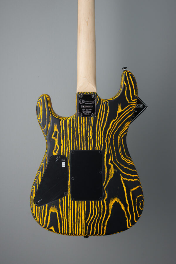 Charvel Pro-Mod San Dimas Style 1 HH FR E Ash - Old Yella - Orange & Black - Image 4