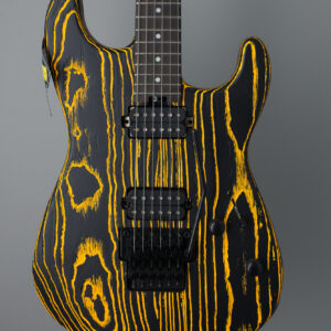 Charvel Pro-Mod San Dimas Style 1 HH FR E Ash - Old Yella - Orange & Black