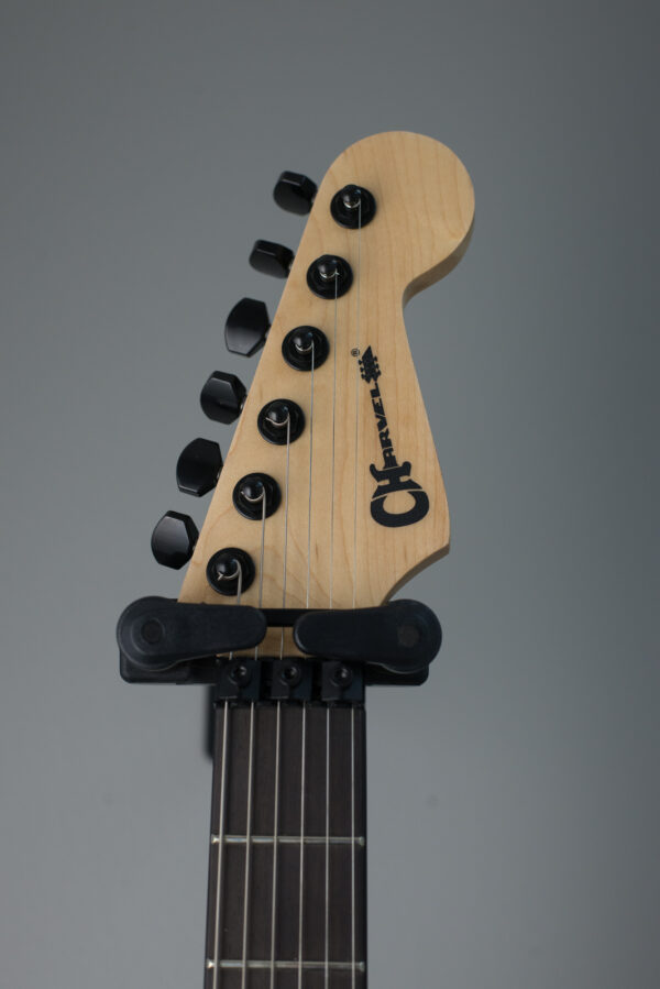 Charvel Pro-Mod San Dimas Style 1 HH FR E Ash - Old Yella - Orange & Black - Image 6