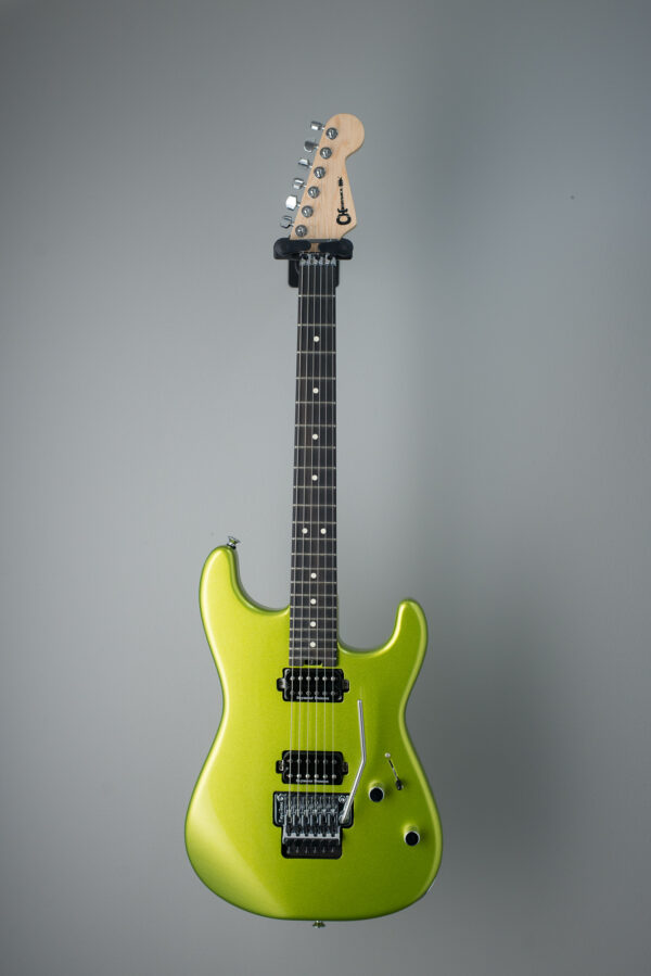 Charvel Pro-Mod San Dimas Style 1 HH FR EBY Electric Guitar - Lime Green Metallic - Image 2