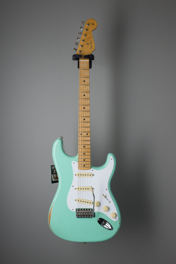 Fender Limited Edition Vintera Road Worn 50s Stratocaster HSS MP - Sonic Blue - Image 2