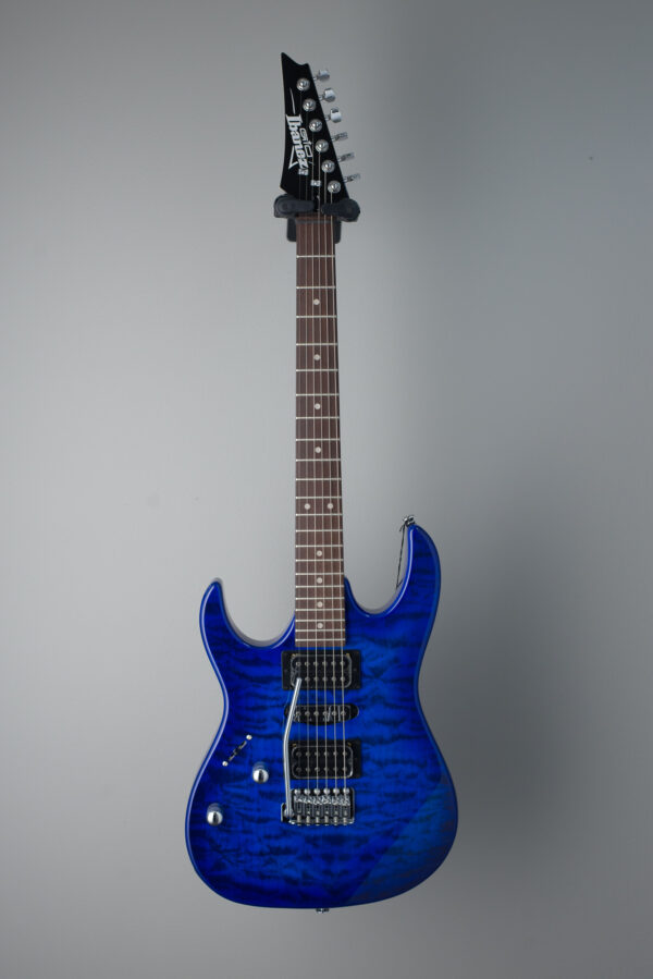 Ibanez GRX70QA Electric Guitar Solid Body Transparent Blue - LEFTY - Image 2