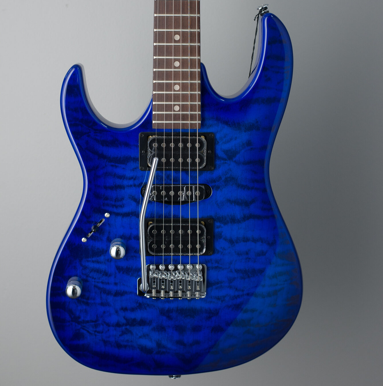 Ibanez GRX70QA Electric Guitar Solid Body Transparent Blue LEFTY