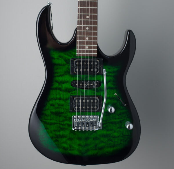 Ibanez Gio GRX70QA Electric Guitar - Transparent Emerald Burst