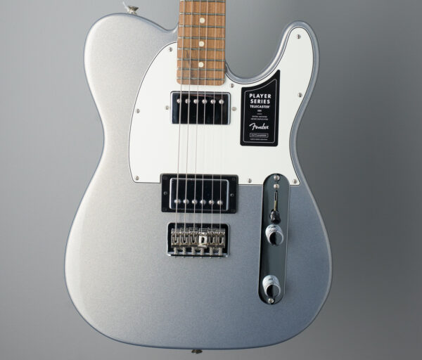 Fender Player Telecaster HH - Silver - White Pick Guard
