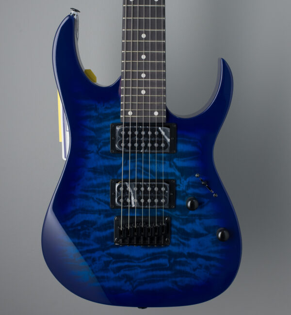 Ibanez Gio GRG7221QA - Transparent Blue Burst - 7 String