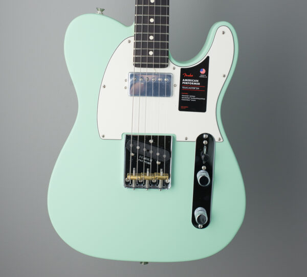 Fender American Performer Telecaster Hum - Satin Surf Green with Rosewood Fingerboard