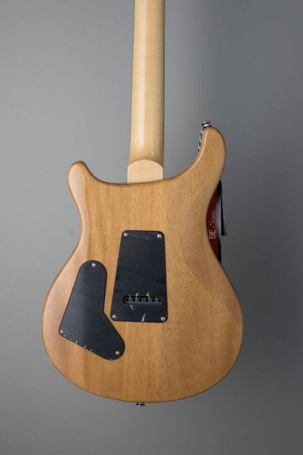 PRS SE Custom 24 Electric Guitar Bonnie Pink with Natural Back - Image 3