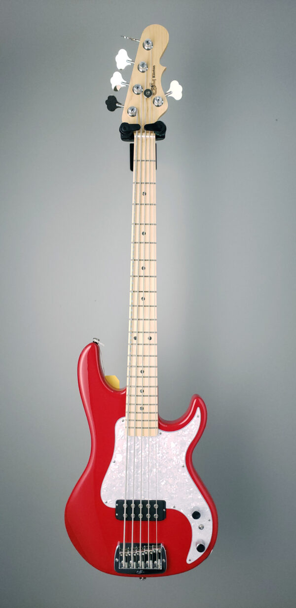 G&L Kiloton USA - 5 String Bass - 2022 - Rally Red - Image 3