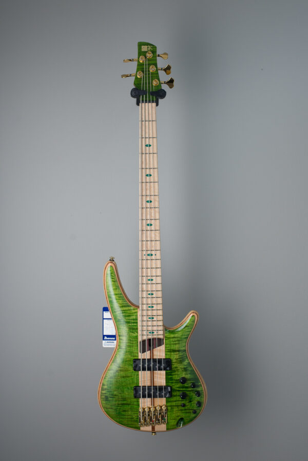 Ibanez Premium SR5FMDX 5-string Bass Guitar - Emerald Green Low Gloss - Image 2