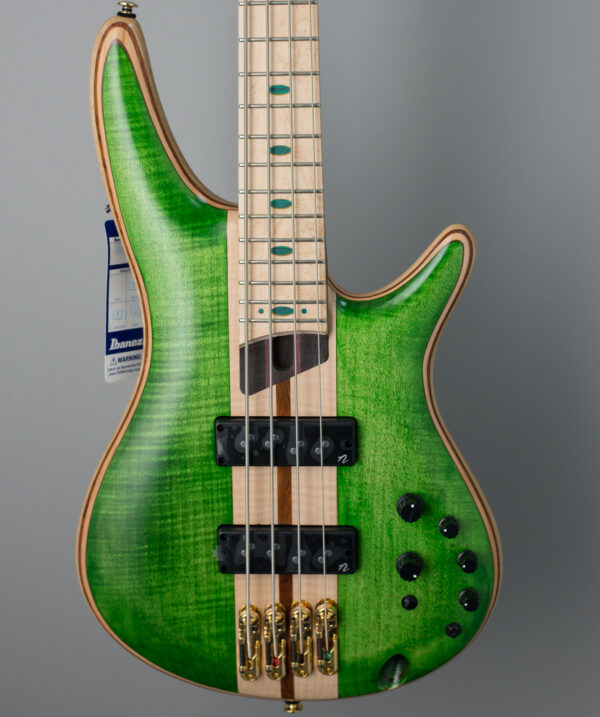 Ibanez Premium SR4FMDX 4-string Bass Guitar - Emerald Green Low Gloss