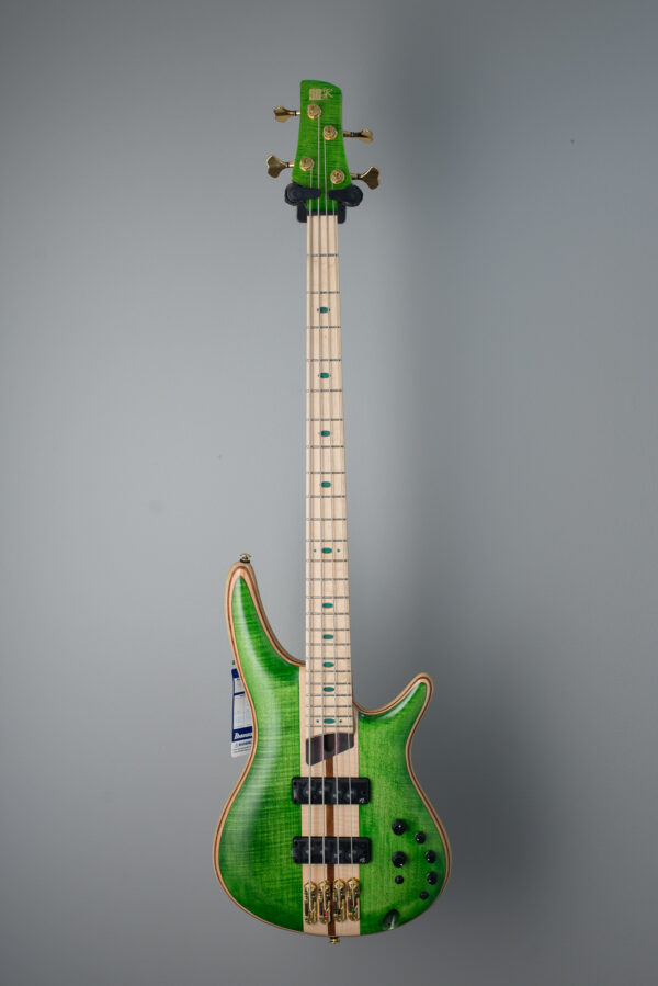 Ibanez Premium SR4FMDX 4-string Bass Guitar - Emerald Green Low Gloss - Image 2