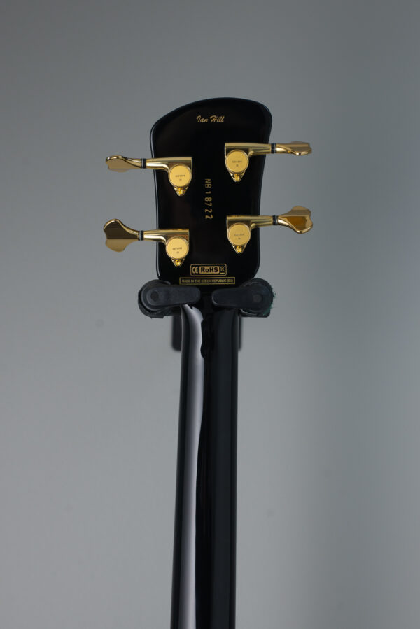 Spector 50th Anniversary Euro 4 Ian Hill Signature Bass Guitar - Solid Black - Image 4