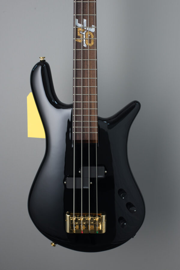 Spector 50th Anniversary Euro 4 Ian Hill Signature Bass Guitar - Solid Black - Image 2