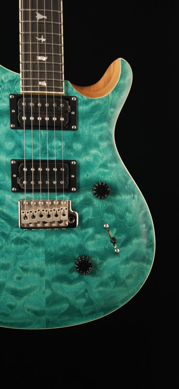 PRS SE Custom 24 - Turquoise Quilt - 8LBS - w/ gig bag - Image 4