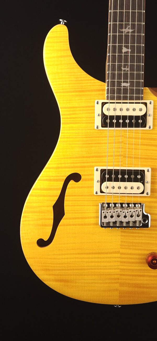 PRS SE Custom 22 Semi Hollow - 7LBS- Santana Yellow - Image 5