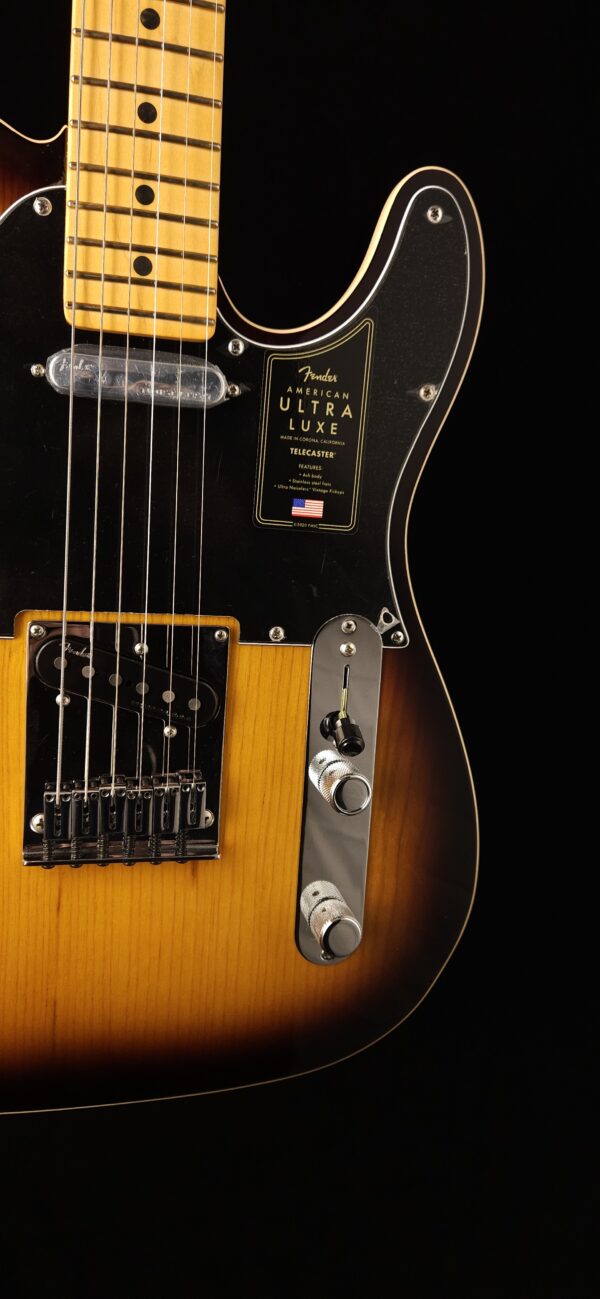Fender American Ultra Luxe Telecaster - 2-color Sunburst with Maple Fingerboard - Image 6