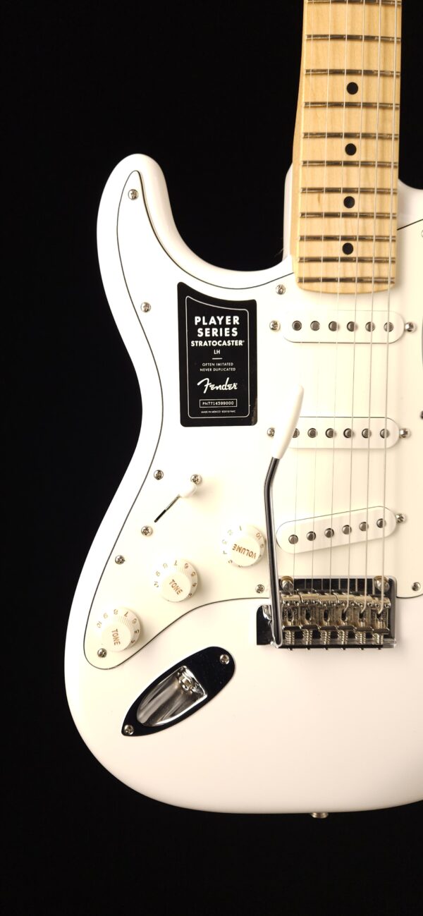 Fender Player Stratocaster - Left-handed - Polar White with Maple Fingerboard - Image 4