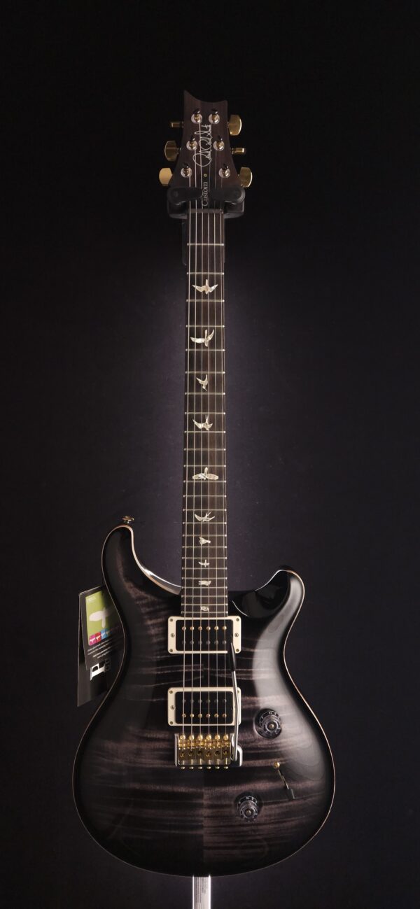 2022 PRS Custom 24 - Pattern Thin - Ten Top - Charcoal Smoke Wrap - Image 3