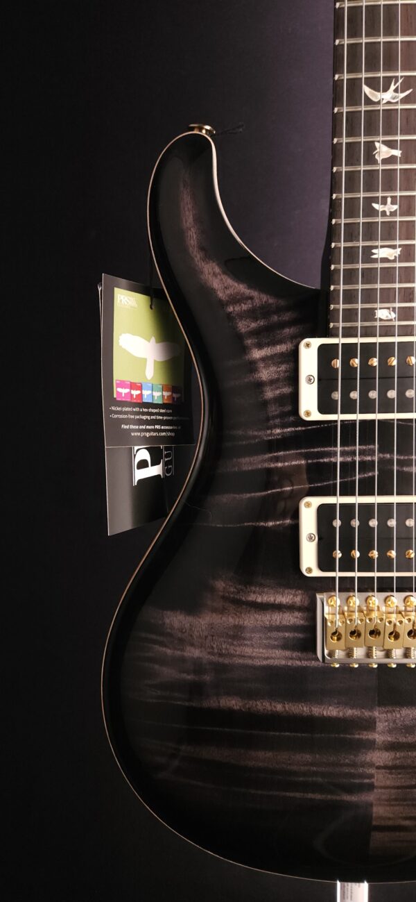 2022 PRS Custom 24 - Pattern Thin - Ten Top - Charcoal Smoke Wrap - Image 9