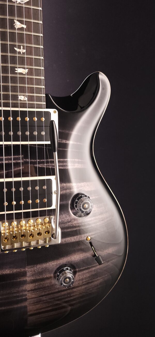 2022 PRS Custom 24 - Pattern Thin - Ten Top - Charcoal Smoke Wrap - Image 10