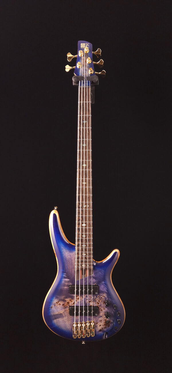 Ibanez Premium SR2605 Bass Guitar - Cerulean Blue Burst - Image 2