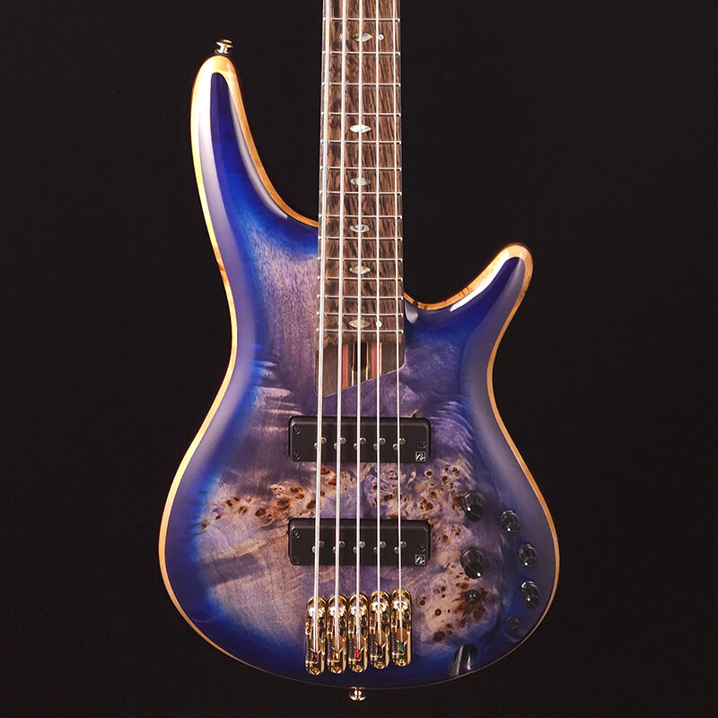 Ibanez Premium SR2605 Bass Guitar Cerulean Blue Burst Flores Music Online