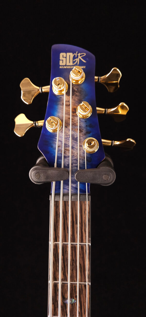 Ibanez Premium SR2605 Bass Guitar - Cerulean Blue Burst - Image 3