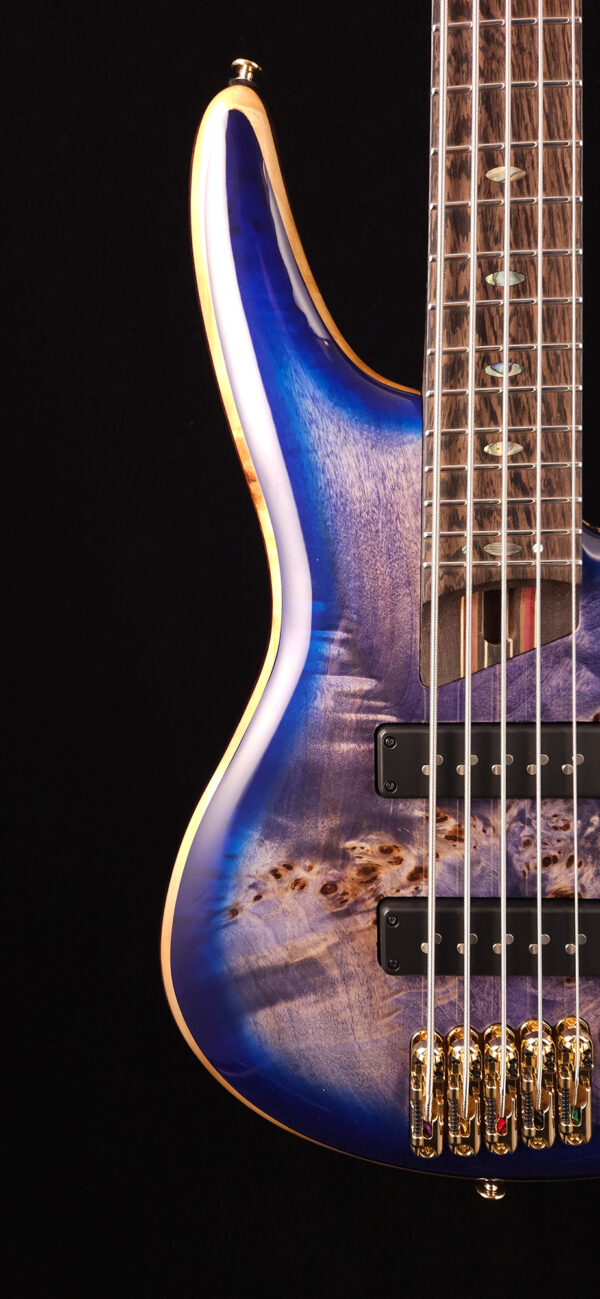 Ibanez Premium SR2605 Bass Guitar - Cerulean Blue Burst - Image 4