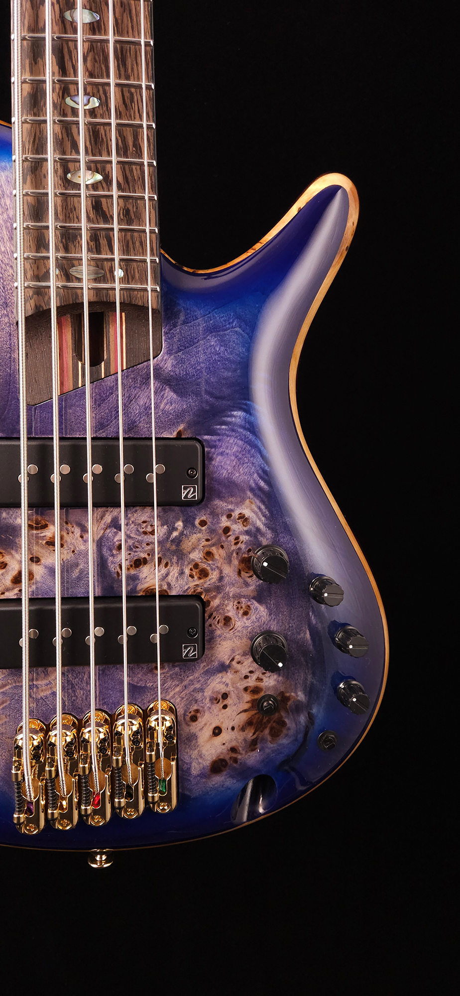 Ibanez Premium SR2605 Bass Guitar Cerulean Blue Burst
