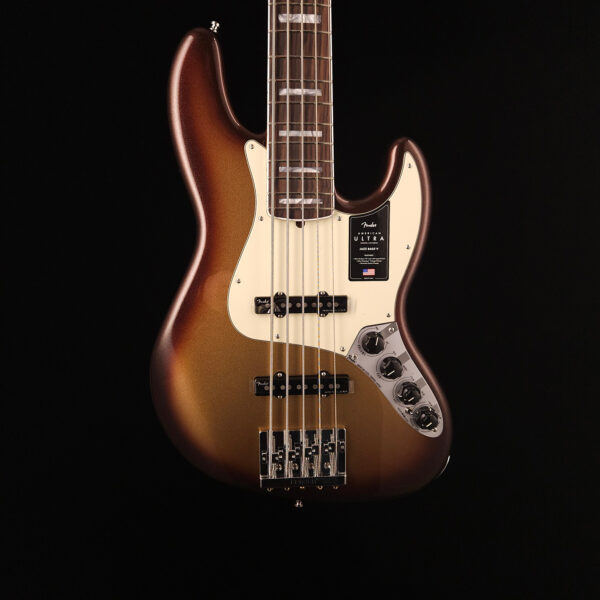 Fender American Ultra Jazz Bass V - Mocha Burst with Rosewood Fingerboard - Image 2