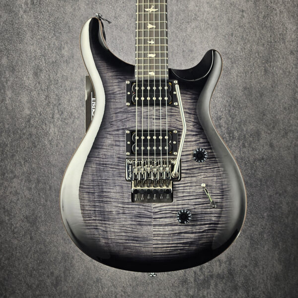 PRS SE Custom 24 Floyd Electric Guitar - Charcoal Burst -7.5LBS- NEW !