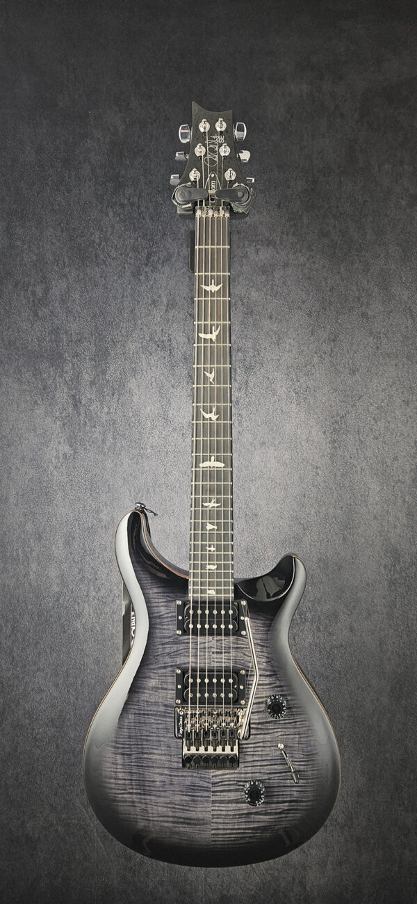PRS SE Custom 24 Floyd Electric Guitar - Charcoal Burst -7.5LBS- NEW ! - Image 2