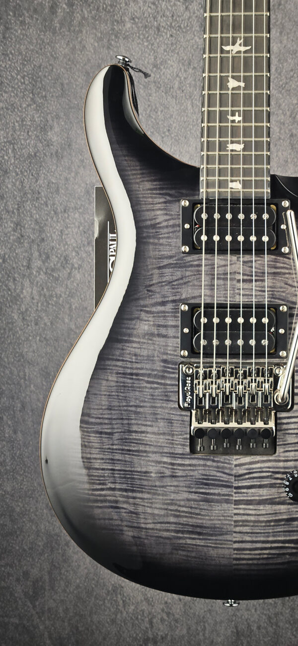PRS SE Custom 24 Floyd Electric Guitar - Charcoal Burst -7.5LBS- NEW ! - Image 5