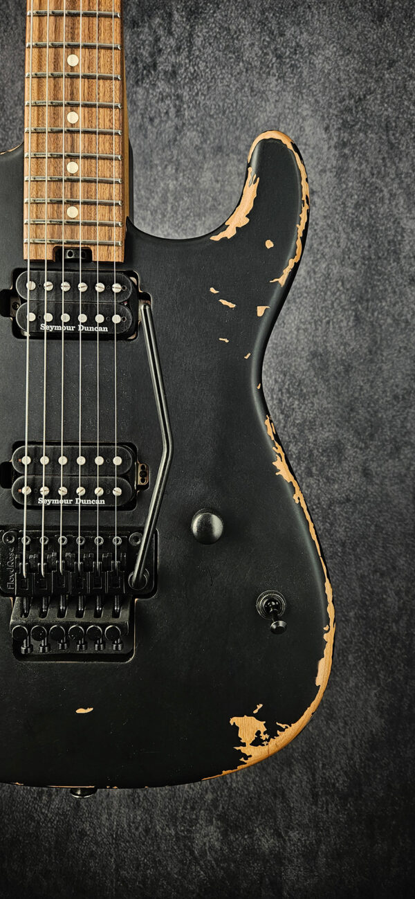 Charvel Pro-Mod Relic San Dimas Style 1 - HH FR PF - Weathered Black - Image 5