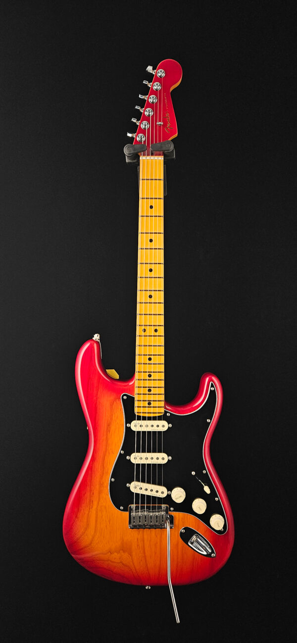 Fender Ultra Luxe Stratocaster Guitar - Maple Fretboard - Plasma Red Burst - USED - Image 2