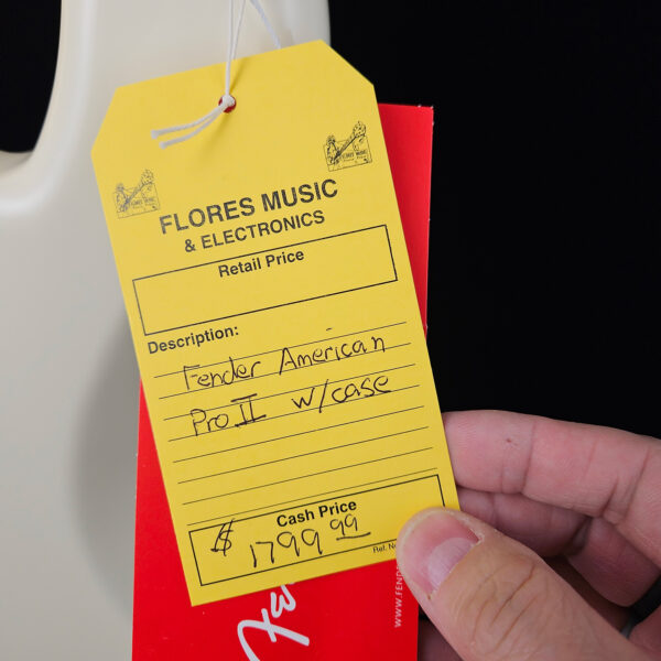 Fender American Professional II Jazz Bass - Olympic White w/ Maple Fingerboard - NEW - Image 9