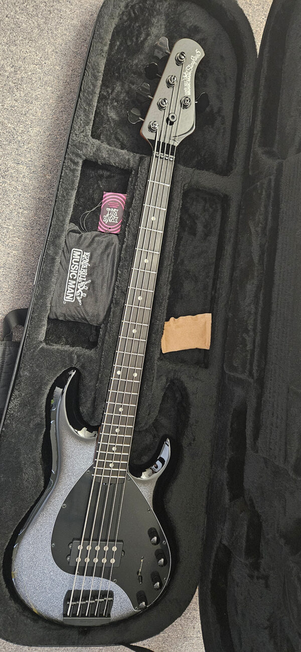 Ernie Ball Music Man StingRay Special 5 HH Bass Guitar - Smoked Chrome with Ebony Fingerboard - NEW ! - Image 6