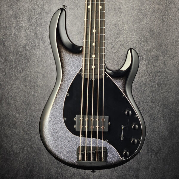 Ernie Ball Music Man StingRay Special 5 HH Bass Guitar - Smoked Chrome with Ebony Fingerboard - NEW !
