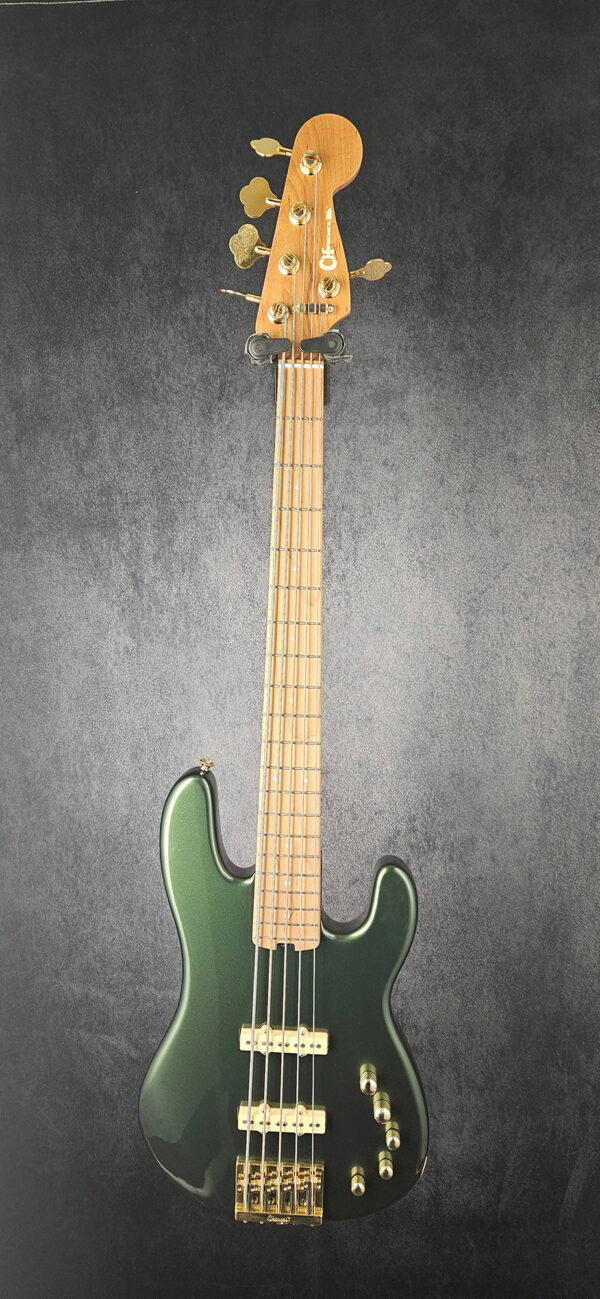 Charvel Pro-Mod San Dimas Bass JJ V, - Lambo Green Metallic - NICE ! - Image 2