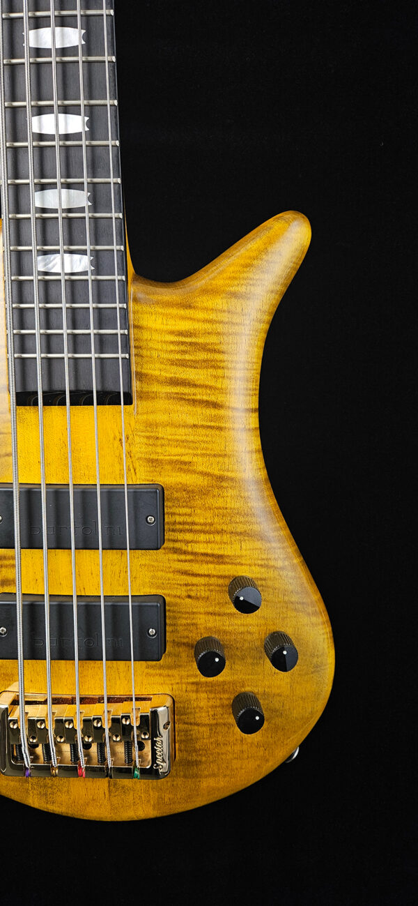 Spector Euro 5 LT Bass Guitar - Tiger Eye Gloss - Hard Case - USED - Image 5