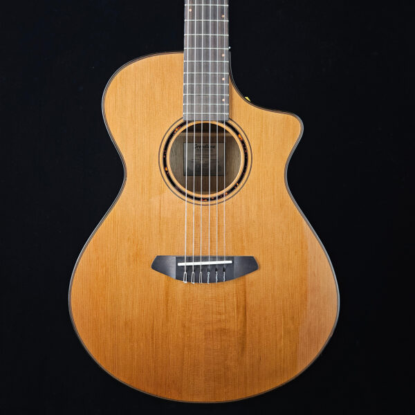 Breedlove ECO Pursuit Exotic S Concert CE Nylon String Acoustic-Electric Guitar - Red Cedar-Myrtlewood - Image 4