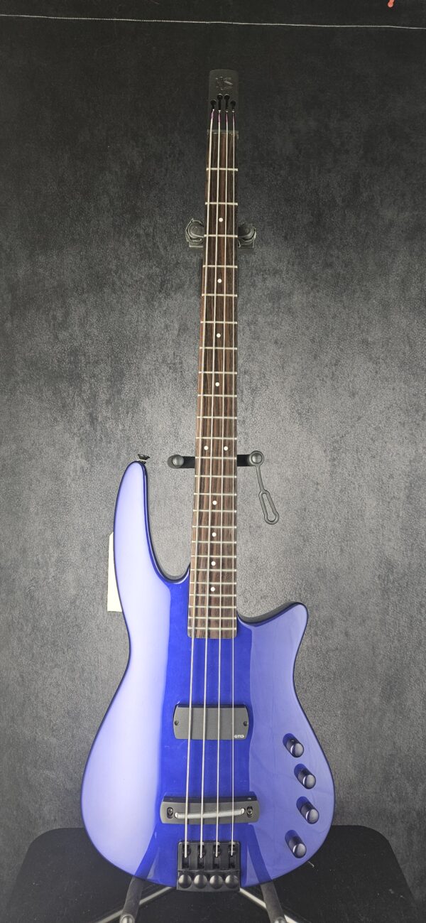 NS Design WAV4 Radius Headless Bass Guitar - Metallic Cobalt - USED - Image 2
