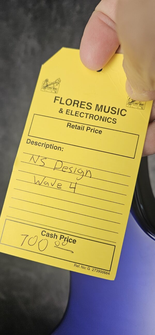 NS Design WAV4 Radius Headless Bass Guitar - Metallic Cobalt - USED - Image 11