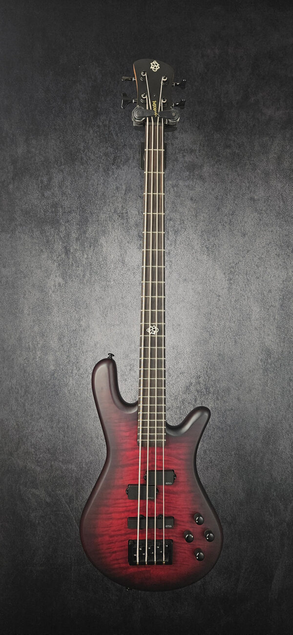 Spector NS Pulse 4 Bass Guitar - Matte Red - USED - Image 2